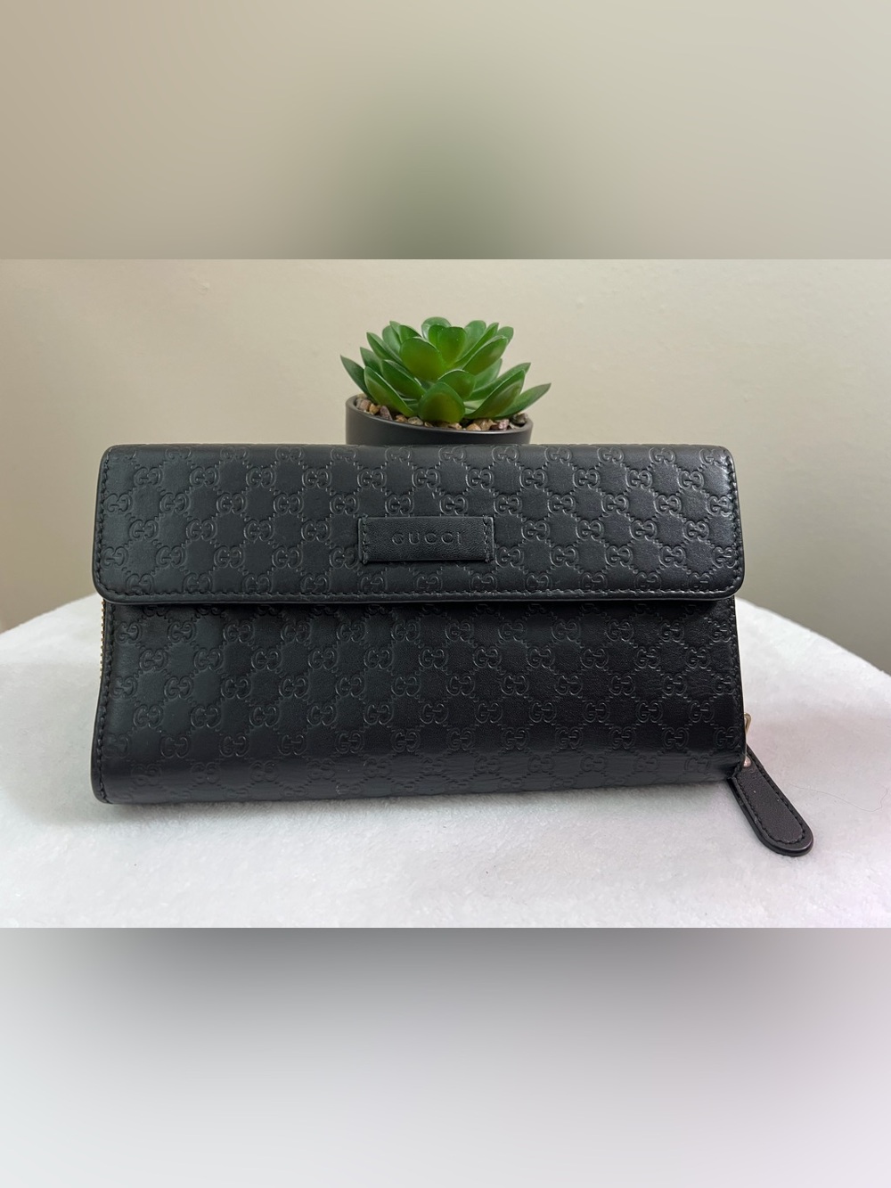 Gucci Microguccissima Zippy + Flap Continental Wallet with COA